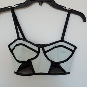 Kendal & Kylie mint & black bralette